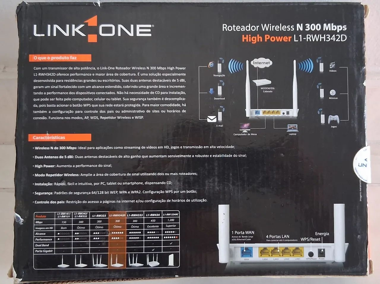 Roteador TP-Link 300Mb De Longa Distância - Foto 3