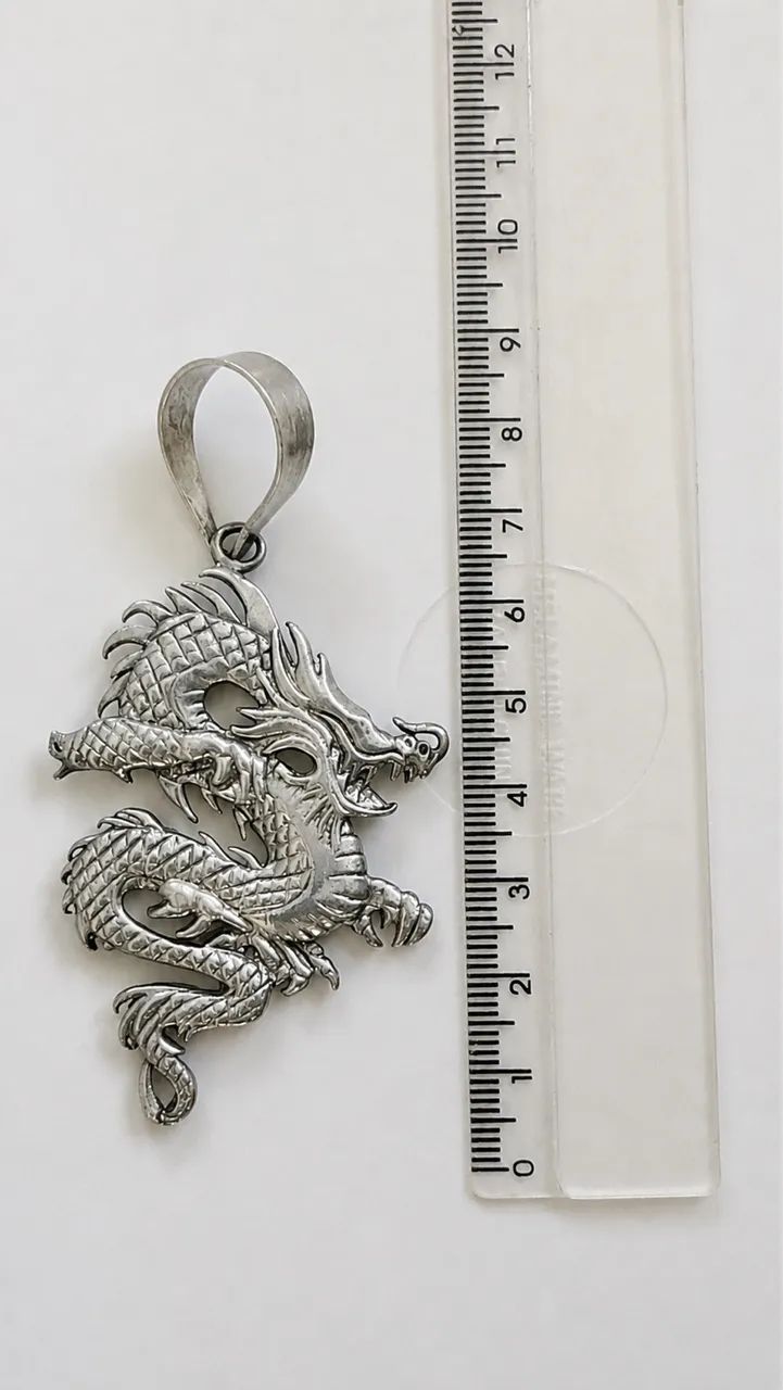 Pingente em prata 925 dragão
