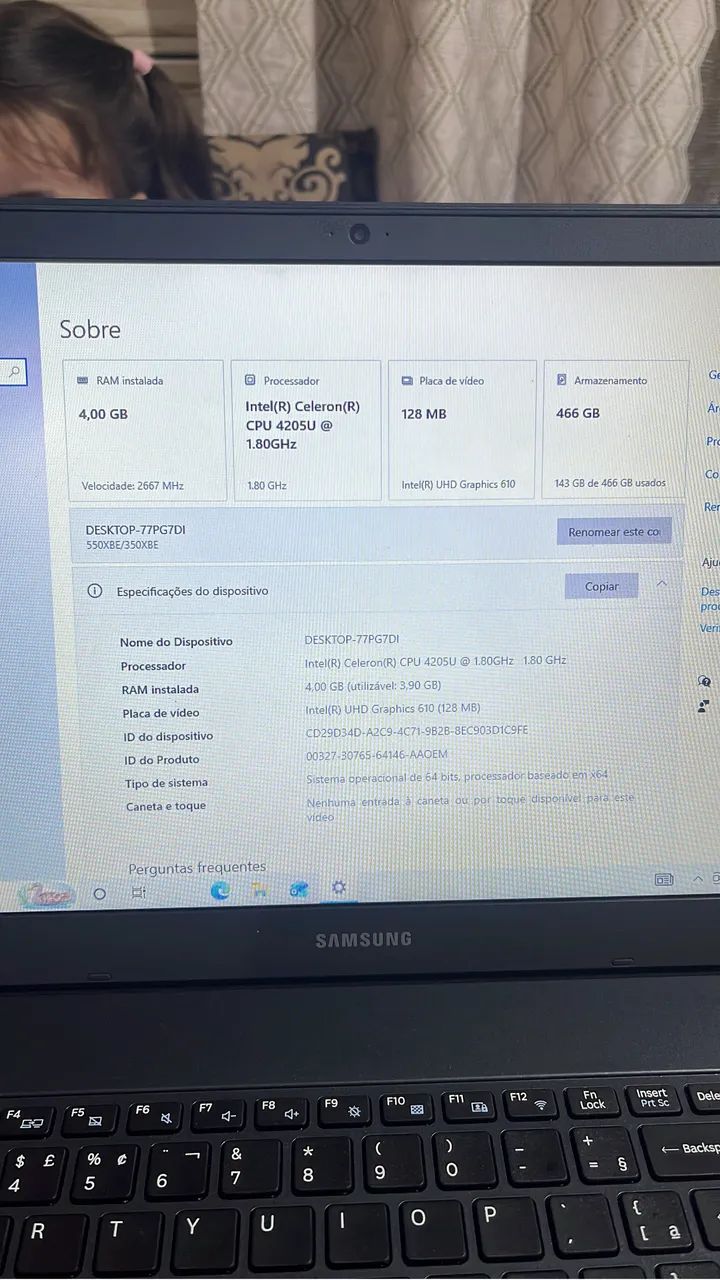 NOTEBOOK SAMSUNG 