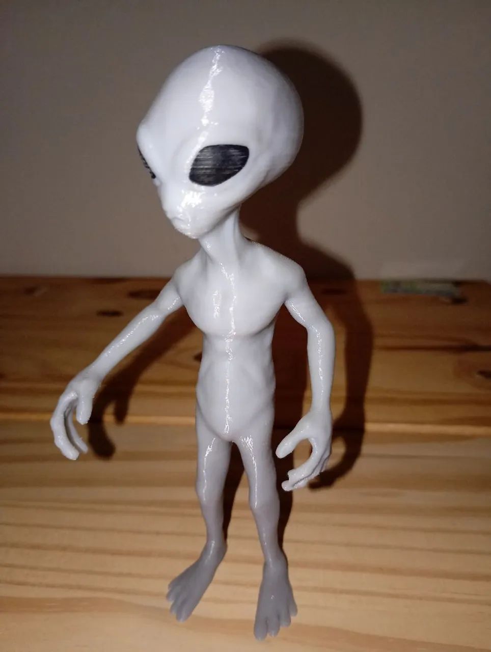 ET Grey Extraterrestre Alien Impressão 3D 15 cm