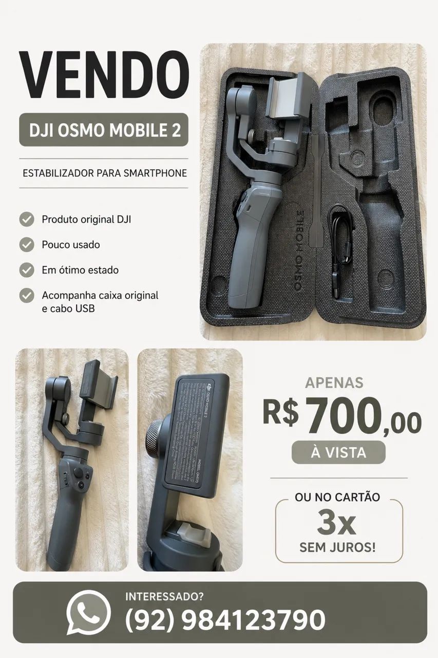 Gimbal estabilizador de vídeos  - Foto 2