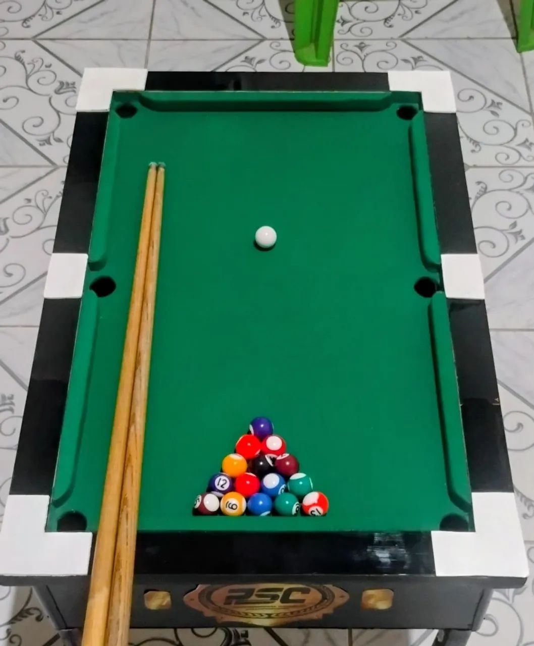 Mini sinuca bilhar infantil completa 