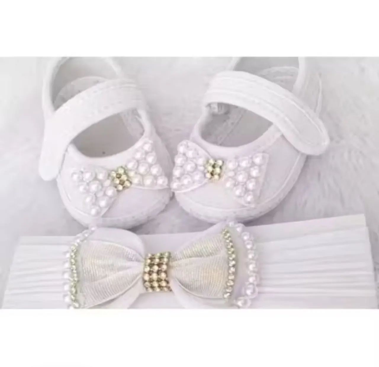 Sapatinhos de menina mais faixa R$ 25 Reais  WHATSAPP *  - Foto 6