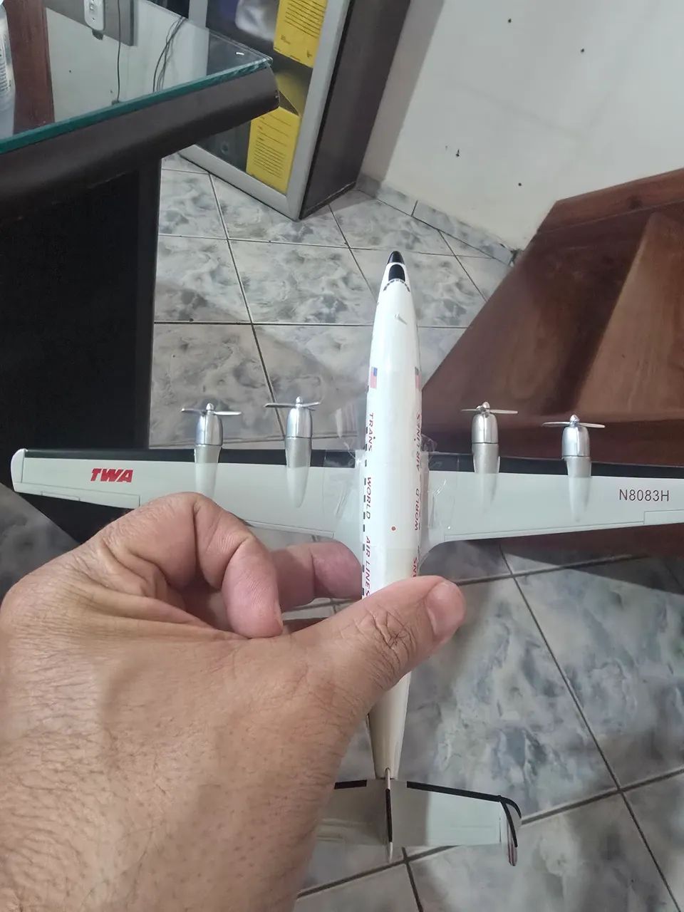 Miniatura Lockheed L-1649a Starliner De Twa N8083h Escala 1:200 - Foto 5
