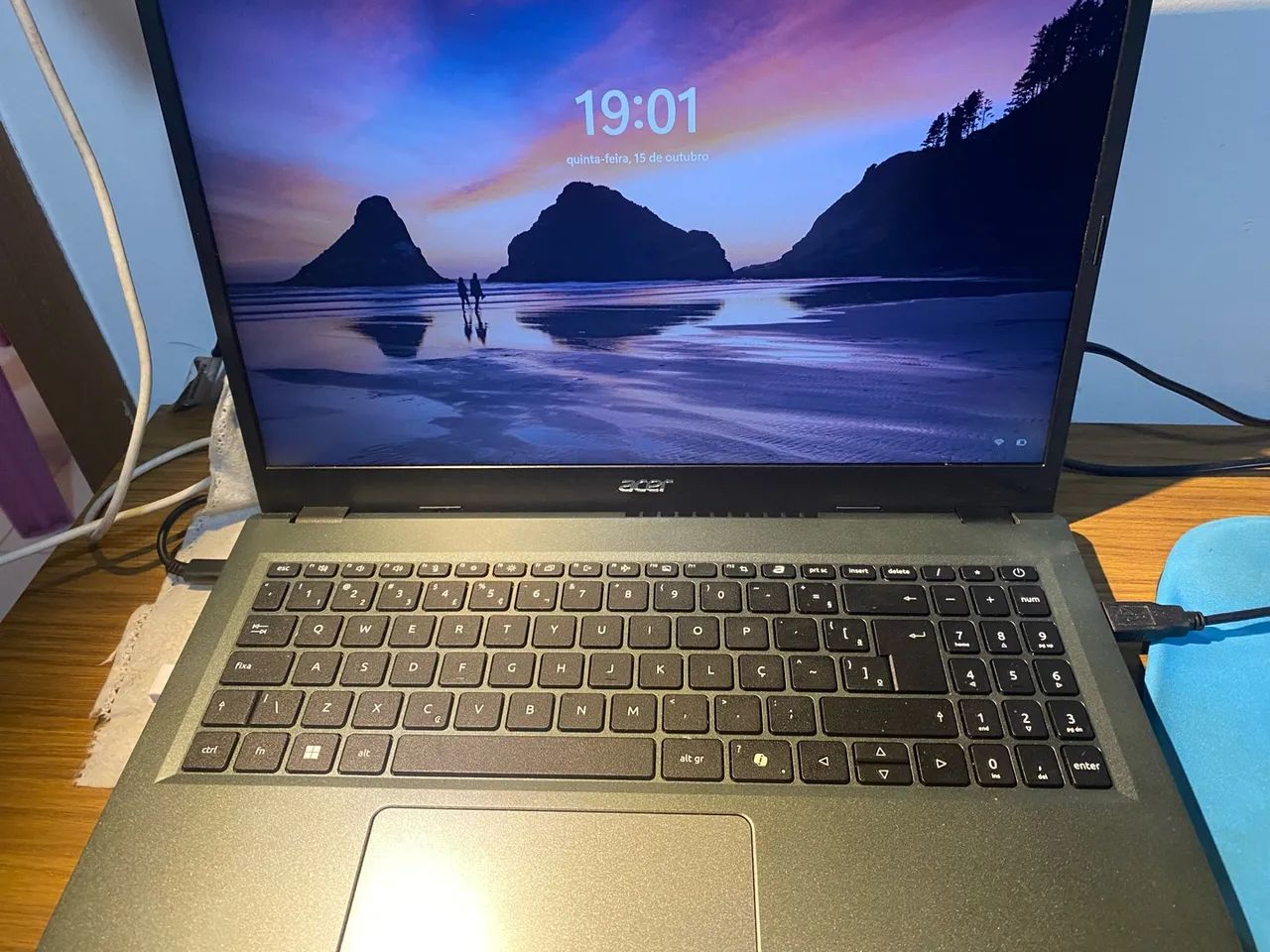 Notebook Acer e impressora canon 