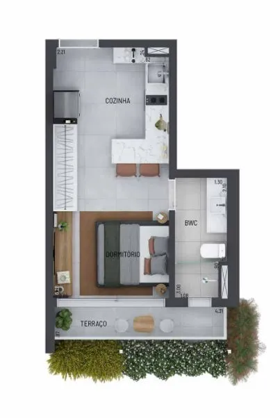 PLANTA 30m²