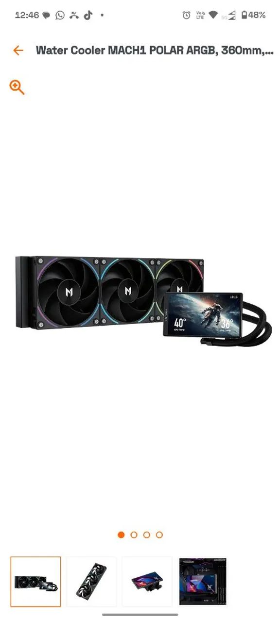 Kit placa mãe fonte e Walter cooler  e SSD 500gb - Foto 4