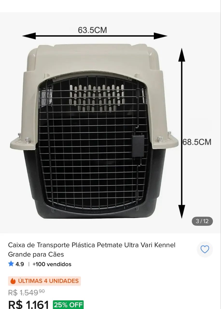 Caixa Para transporte de PET NOVA  - Foto 3