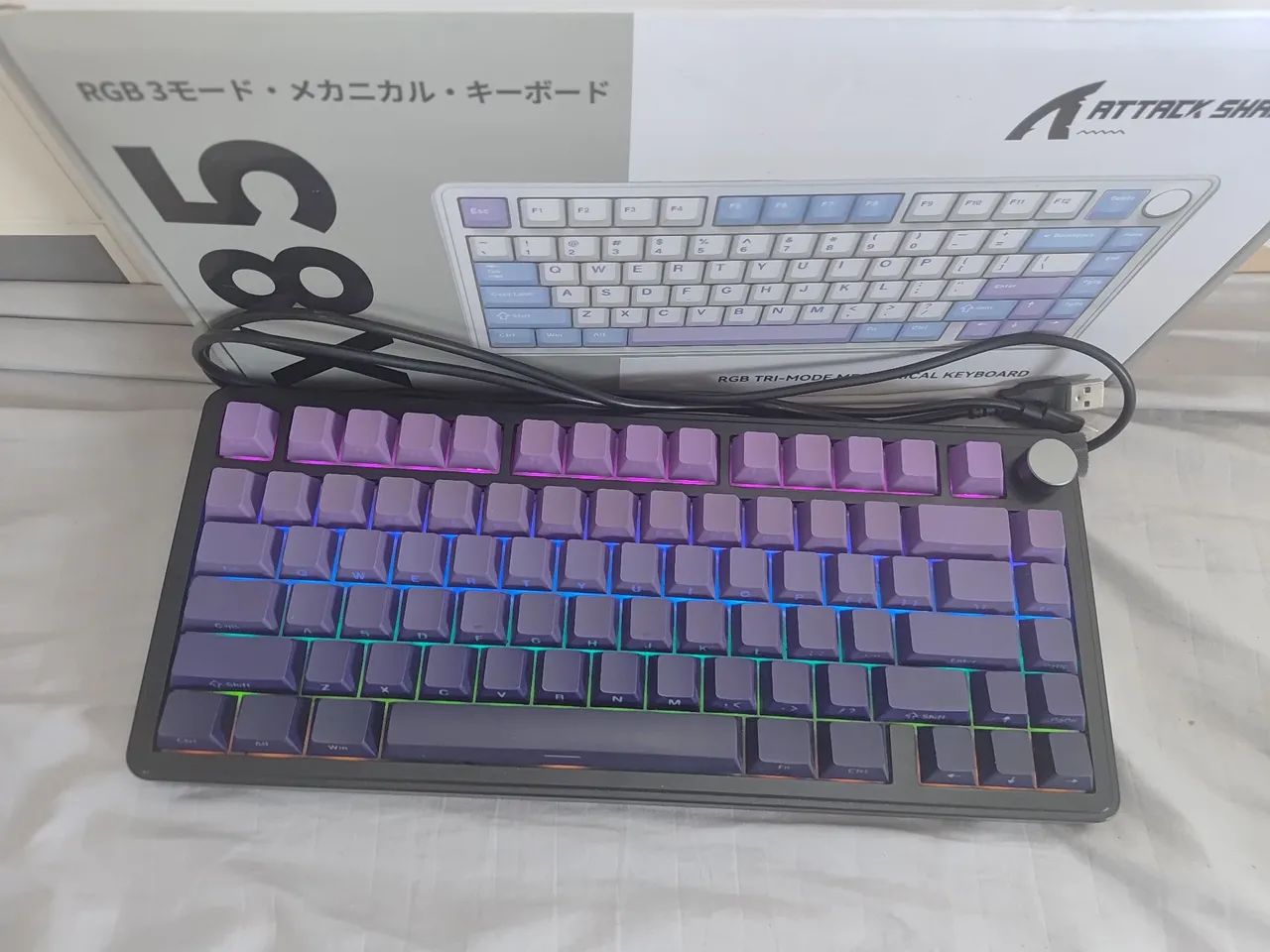 Teclado Attack shark X85 TRI-MODE MECHANICAL  - Foto 2