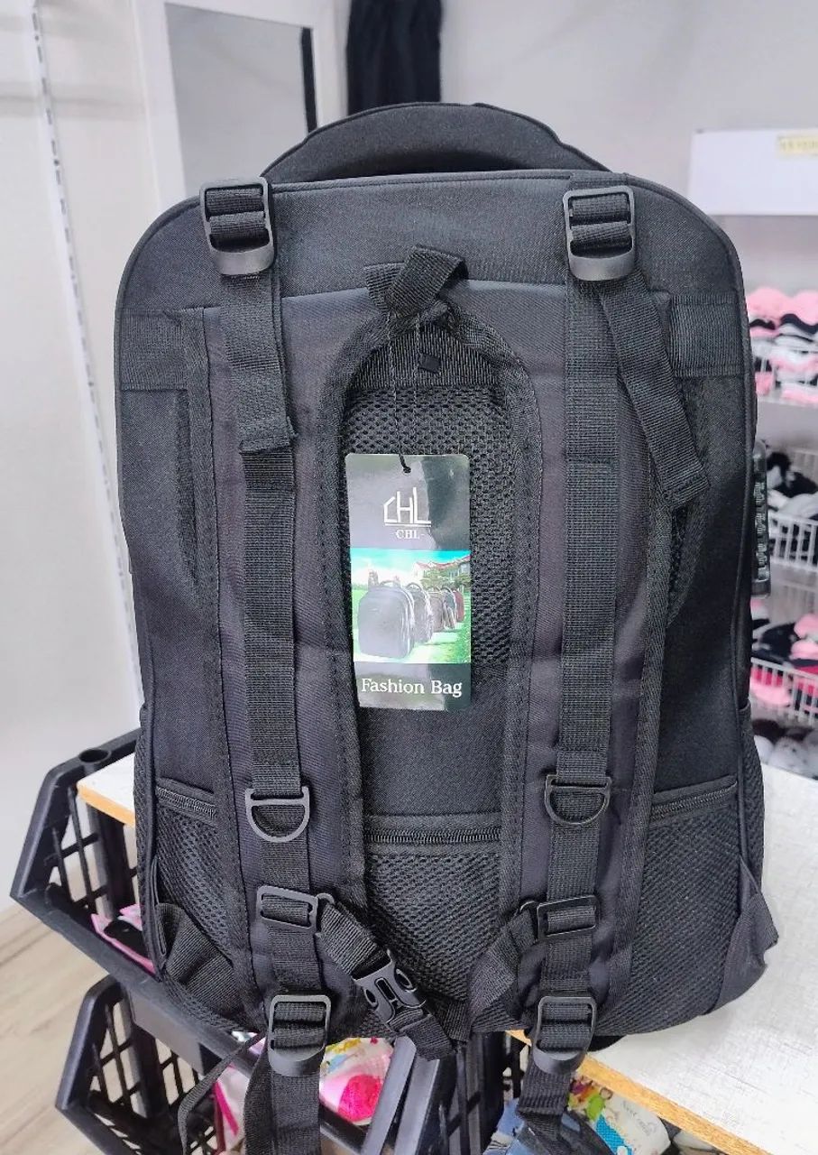 Mochila grande impermeável notebook 