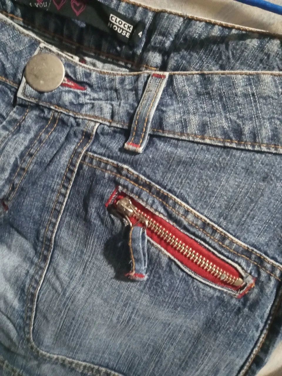 SAIA CURTA JEANS (CLOCKHOUSE) N:42. ORIGINAL. - Foto 4