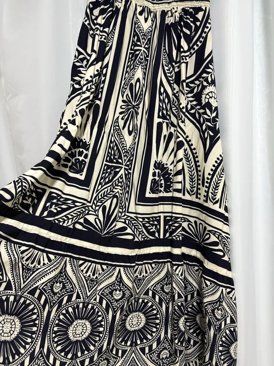 Vestido midi preto farm