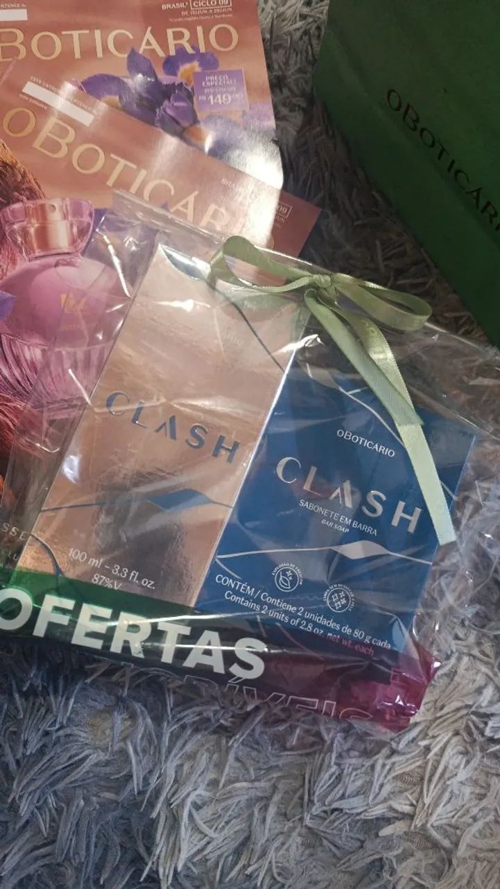 Kit Clash, perfume e sabonete 
