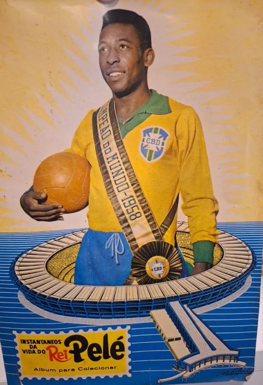 Album Figurinha Instantaneos Rei Pelé - Completo - 1965