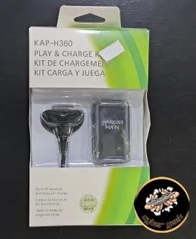 CABO CARREGADOR + BATERIA / CONTROLE X-BOX 360 kit Play & Charge para controle de Xbox 360