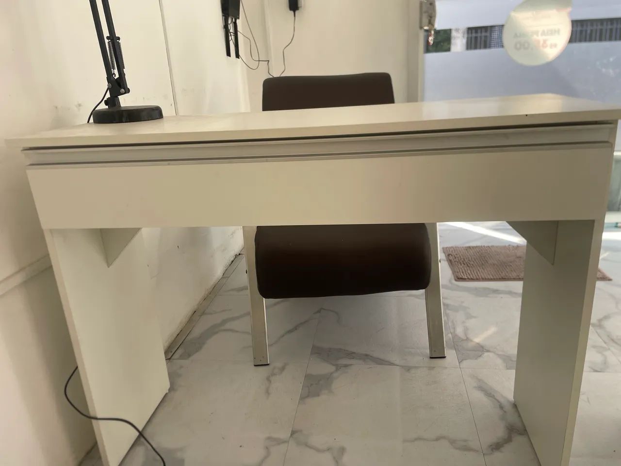 Kit para Manicure - Mesa + Poltrona + Carrinho + Esmalteiro - Foto 2