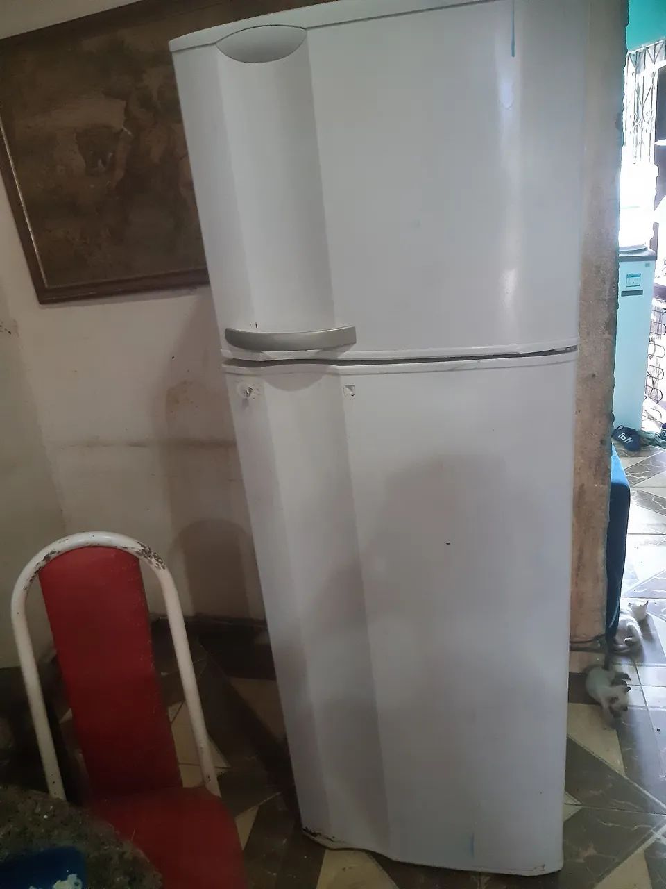 Geladeira funcionando 