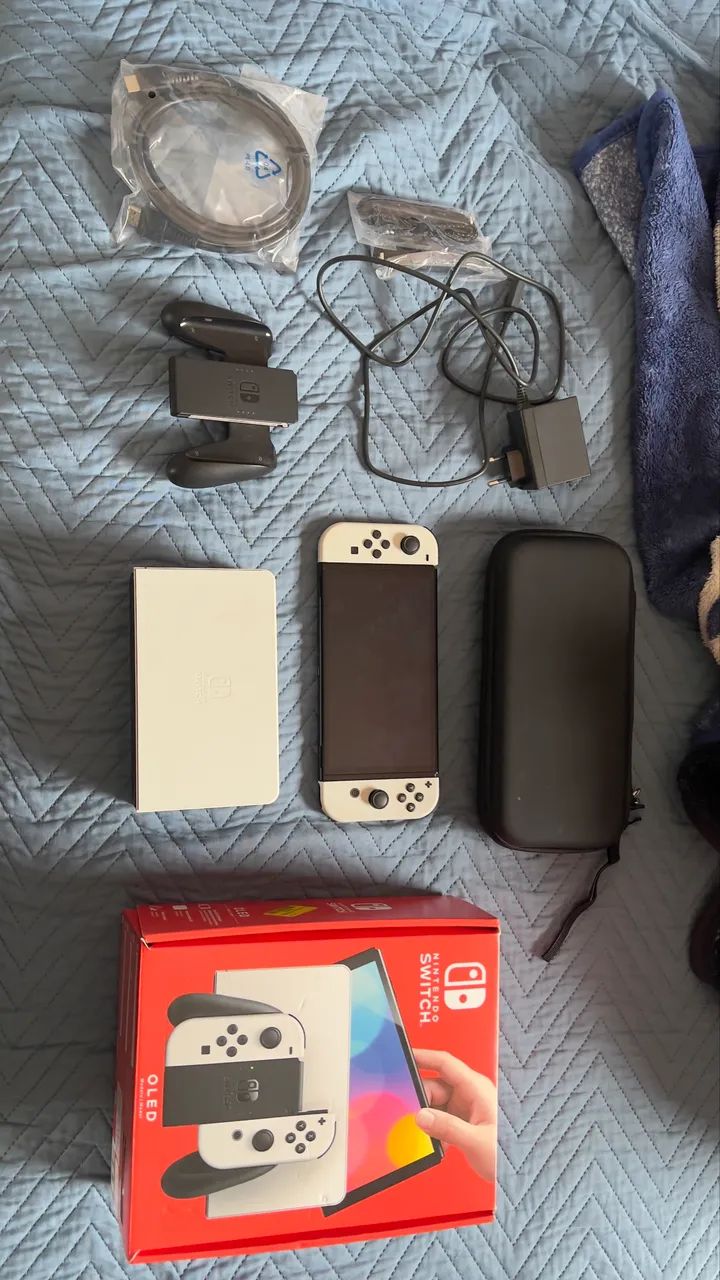 Nintendo Switch Oled Branco - Foto 2