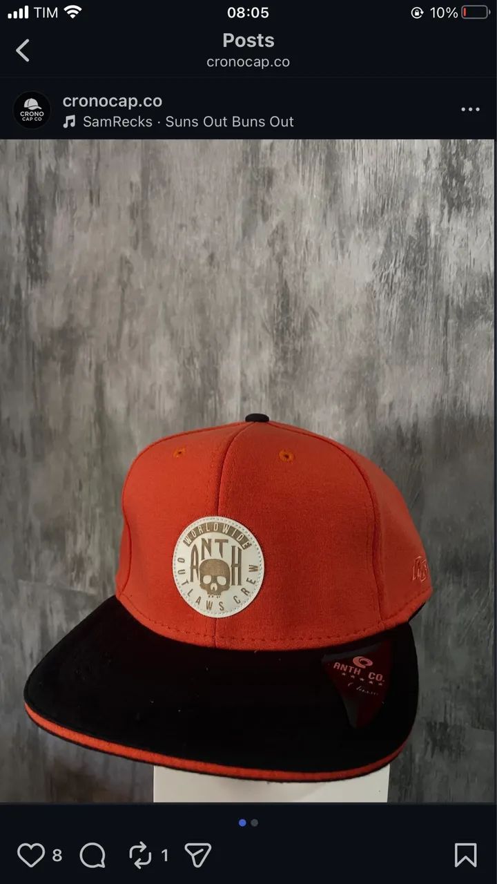 Boné premium Anth Co *NOVO*