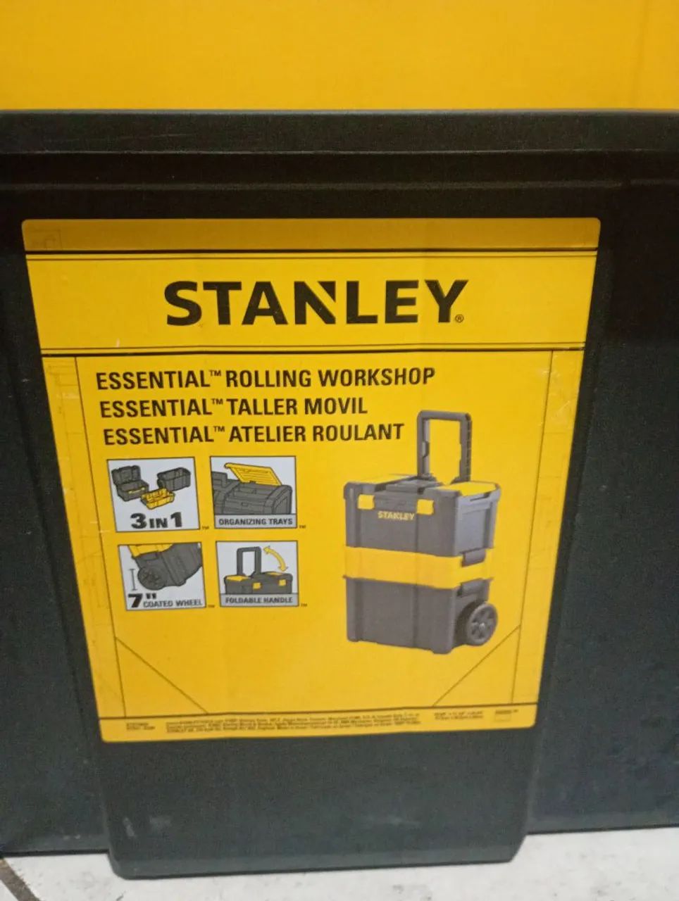 Caixa de Ferramentas Stanley 3 em 1 com Rodas - Estado de Nova - Foto 2