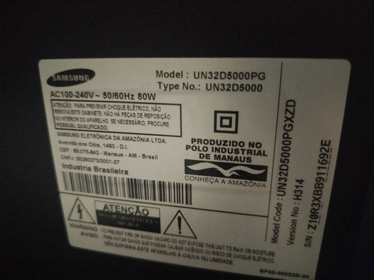Tv Samsung com defeito  - Foto 2