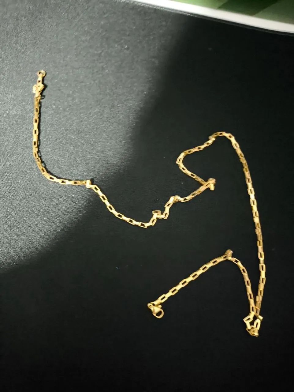 corrente Cartier folheada a ouro 18k 60 cm