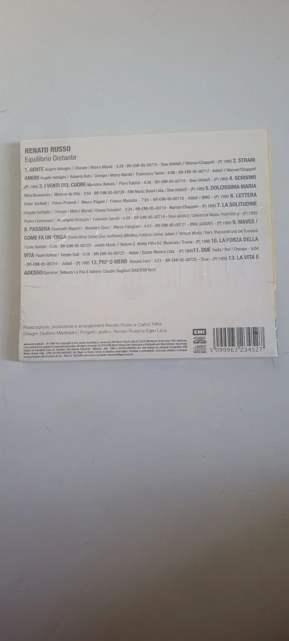 Cd Renato Russo - Equilibrio Distante nunca aberto - Foto 2
