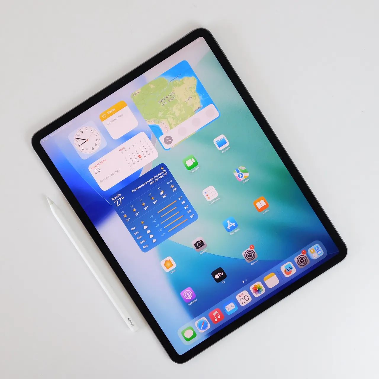 ipad pro 12,9 polegadas 256 gb com apple pencil 2 geração