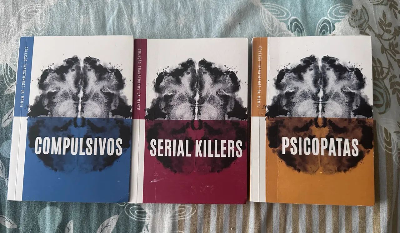 3 Livros - Compulsivos, Psicopatas, Serial Killers. 