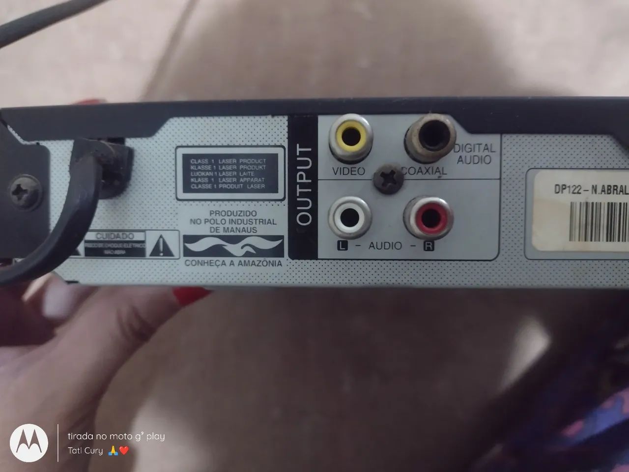 Vendo DVD LG com cabos funcionando está sem controle  - Foto 3