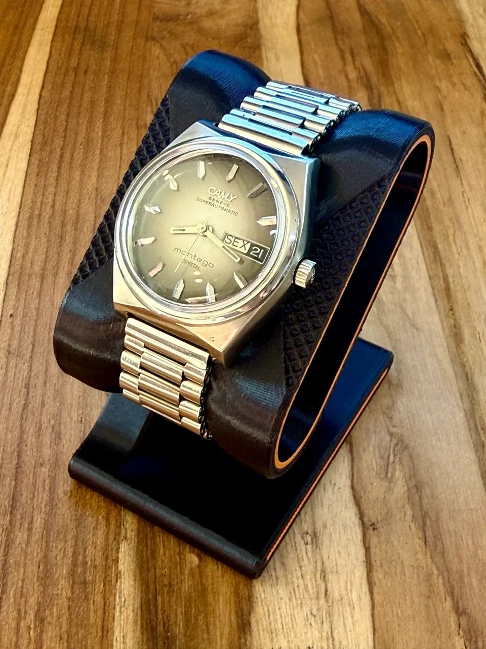 Relógio Camy Geneve Montego Cristal - 1970 - Foto 3