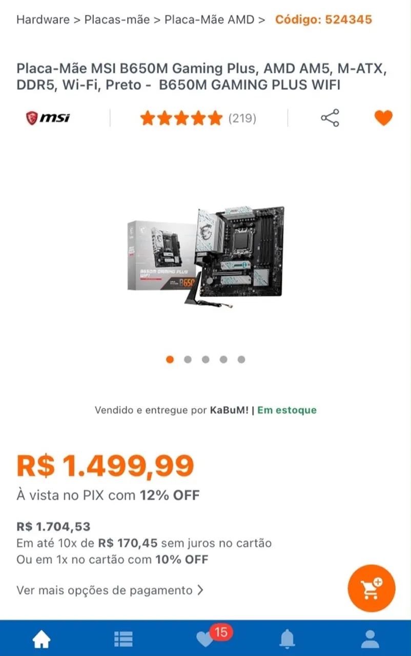 Placa mae MSI B650M GAMING DDR5  - Foto 4