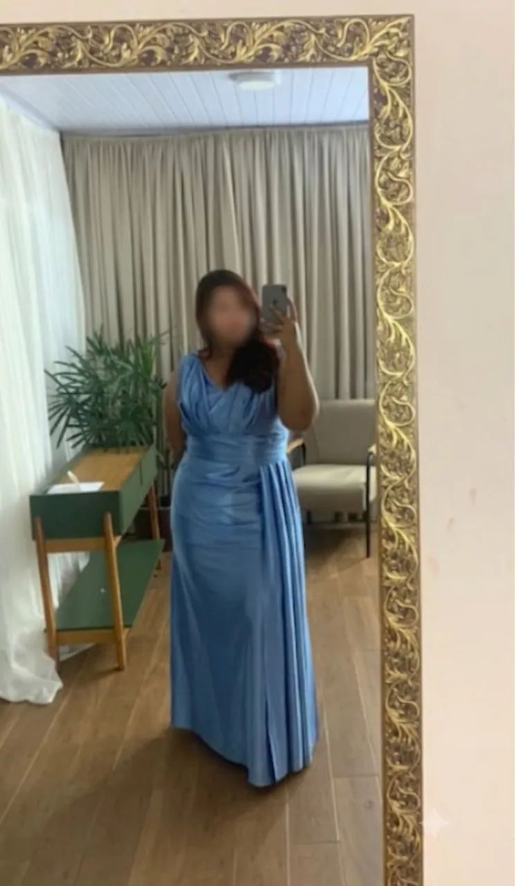 Vestido de Festa - Azul Serenity