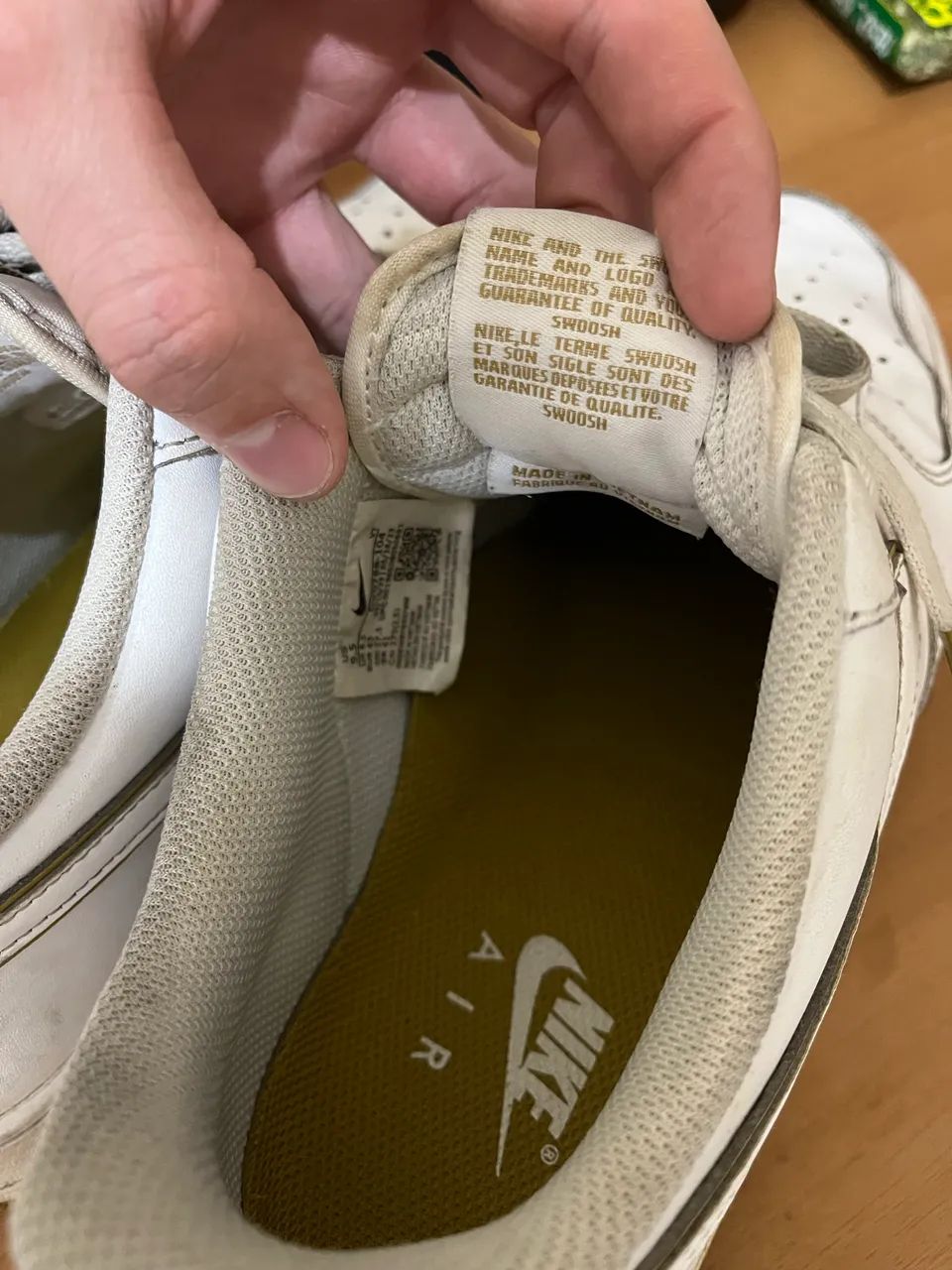 Nike Air Force 1?07 Branco C/ Dourado - Foto 4
