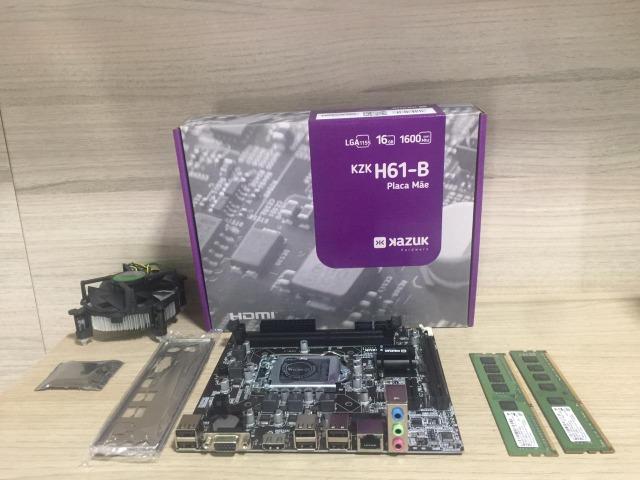 Kit placa mãe e processador i5-2400 4gb memória ddr3 - Foto 2