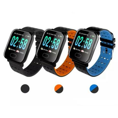 Relogio Smartwatch Inteligente A6 Corrida Batimentos Android -(Loja Wiki)-Bairro Cohab