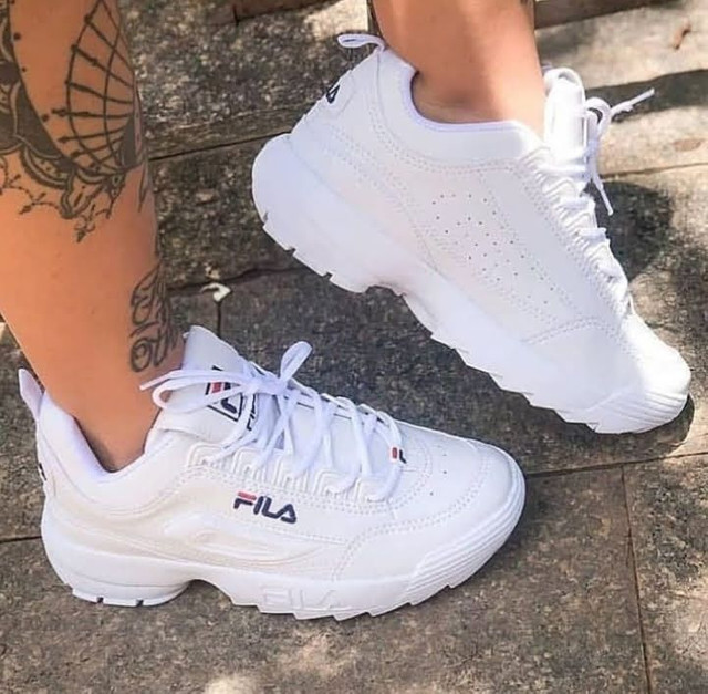 tenis fila branco unissex