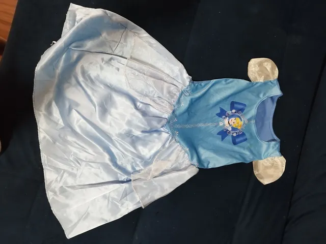 Linda Fantasia - Vestido Infantil - Cinderela - Princesas - Luxo - Tamanho  4, Roupa Infantil para Menina Nunca Usado 57145405