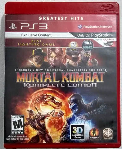 Mortal Kombat Komplete Edition - Jogo PlayStation 3 Mídia Física