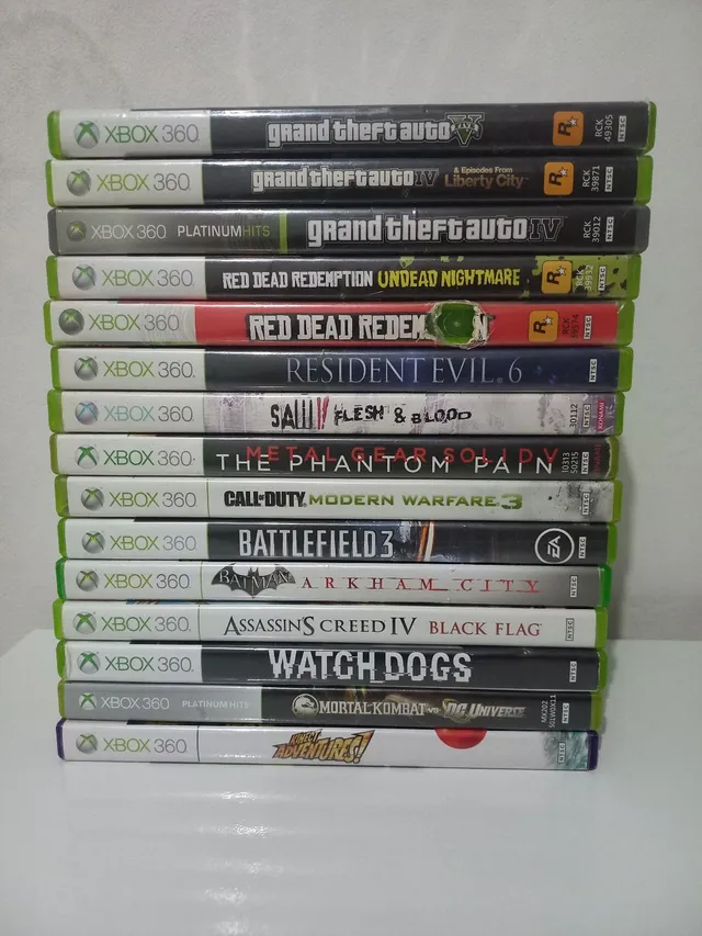 Lote de Jogos de Xbox 360 - Originais completos - Videogames