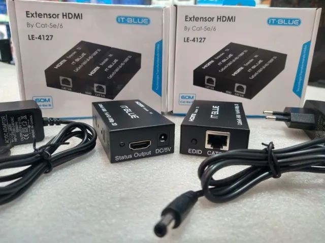 Extensor hdmi 60m cat-5e/6 (Jk Eletronicos) - Foto 2