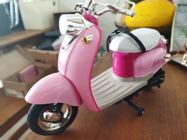 Moto de controle remoto barbie moto glamour candide