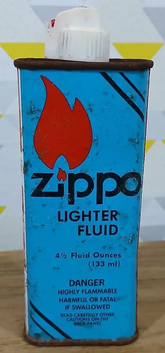 Lata vazia zippo lighter fluid 