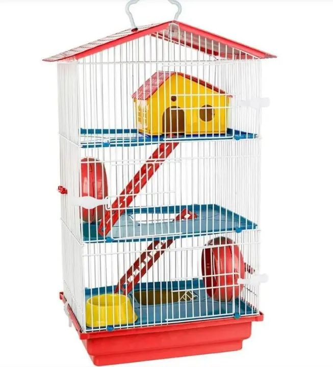 Gaiola com três andares para hamster NOVA 