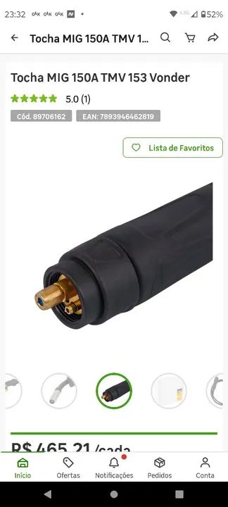 Tocha MIG 150A TMV 153 vonder - Foto 3