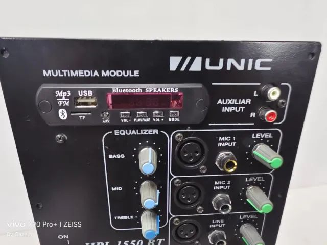 Módulo De Som Amplificado Unic Hpl 1550bt Usb E Bluetooth!! - Foto 2