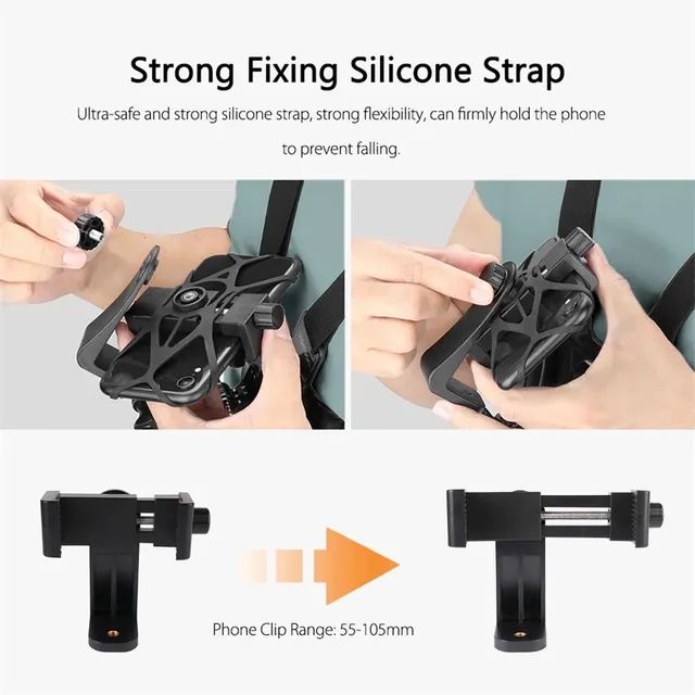 Suporte peitoral 2 em 1 celular e câmeras GoPro  - Foto 5