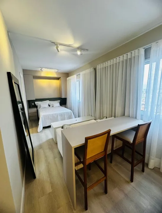 Studio mobiliado, nunca usado. Pronto pra morar 27m2 - Lazer completo