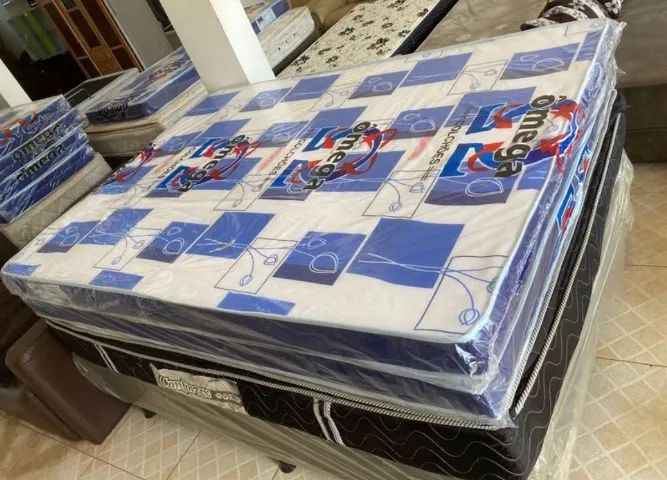 Cama box colchão d20 e Suporte(novo)