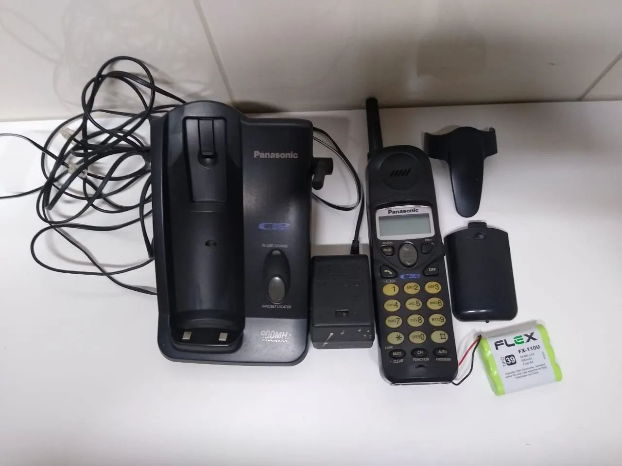 Telefone sem fio em perfeito estado da Panasonic,funcionando 